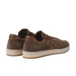 Prada Downtown suede-trimmed sneakers