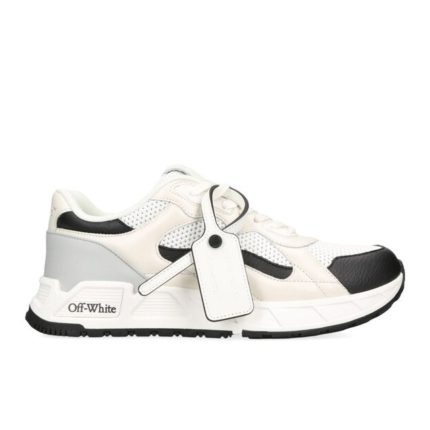 Off-White Leather Kick Off Sneakers