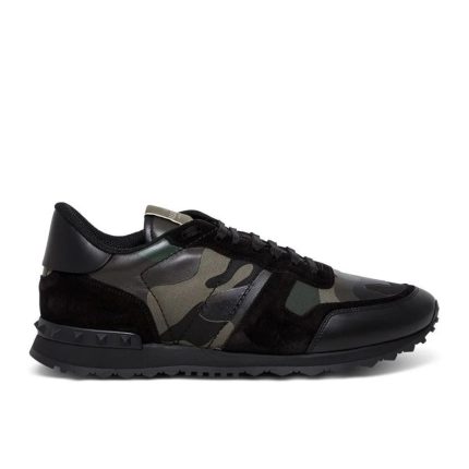 Valentino Garavani Sneakers Rockrunner cu imprimeu camuflaj