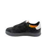  Kiton Black Suede Slip-on Sneakers