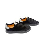  Kiton Black Suede Slip-on Sneakers