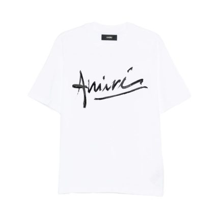 Tricou AMIRI alb – logo script
