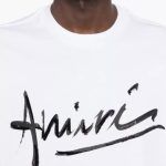 Tricou AMIRI alb – logo script