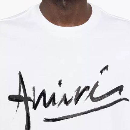 Tricou AMIRI alb – logo script
